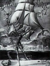 Haga click para ver la imagen ampliada 1945_18_victory - woman metamorphosing into a boat with angels 1945.jpg